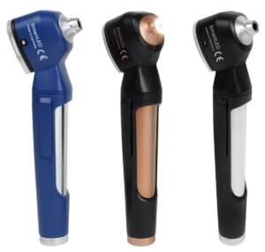 Kit LuxaScope Auris LED 2.5 V noir – Otoscope + Ophtalmoscope